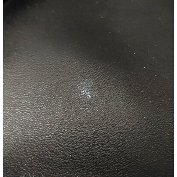 Adrienne Vittadini Black Weekender Tote Bag Double Handle Vegan Leather Zip Top - Picture 12 of 12